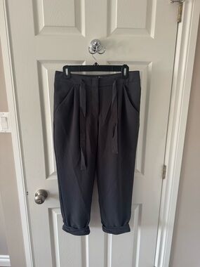 Wilfred Black Tapered Tie-Waist Chinos